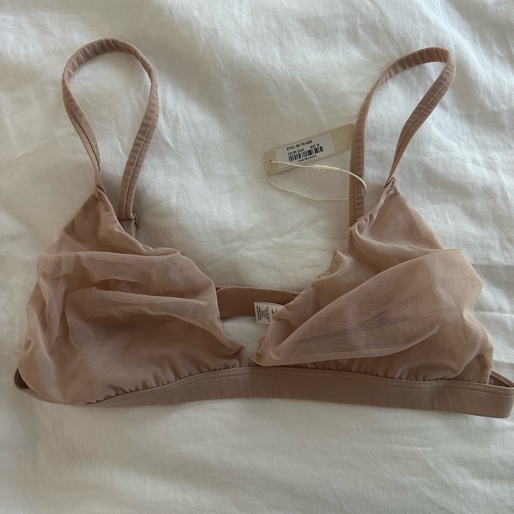 SKIMS Sheer Tan Bralette